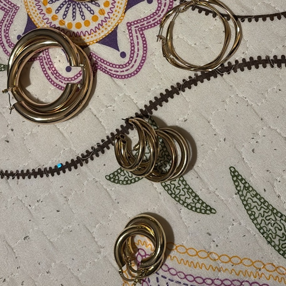 Elegant Gold Hoop Earrings
